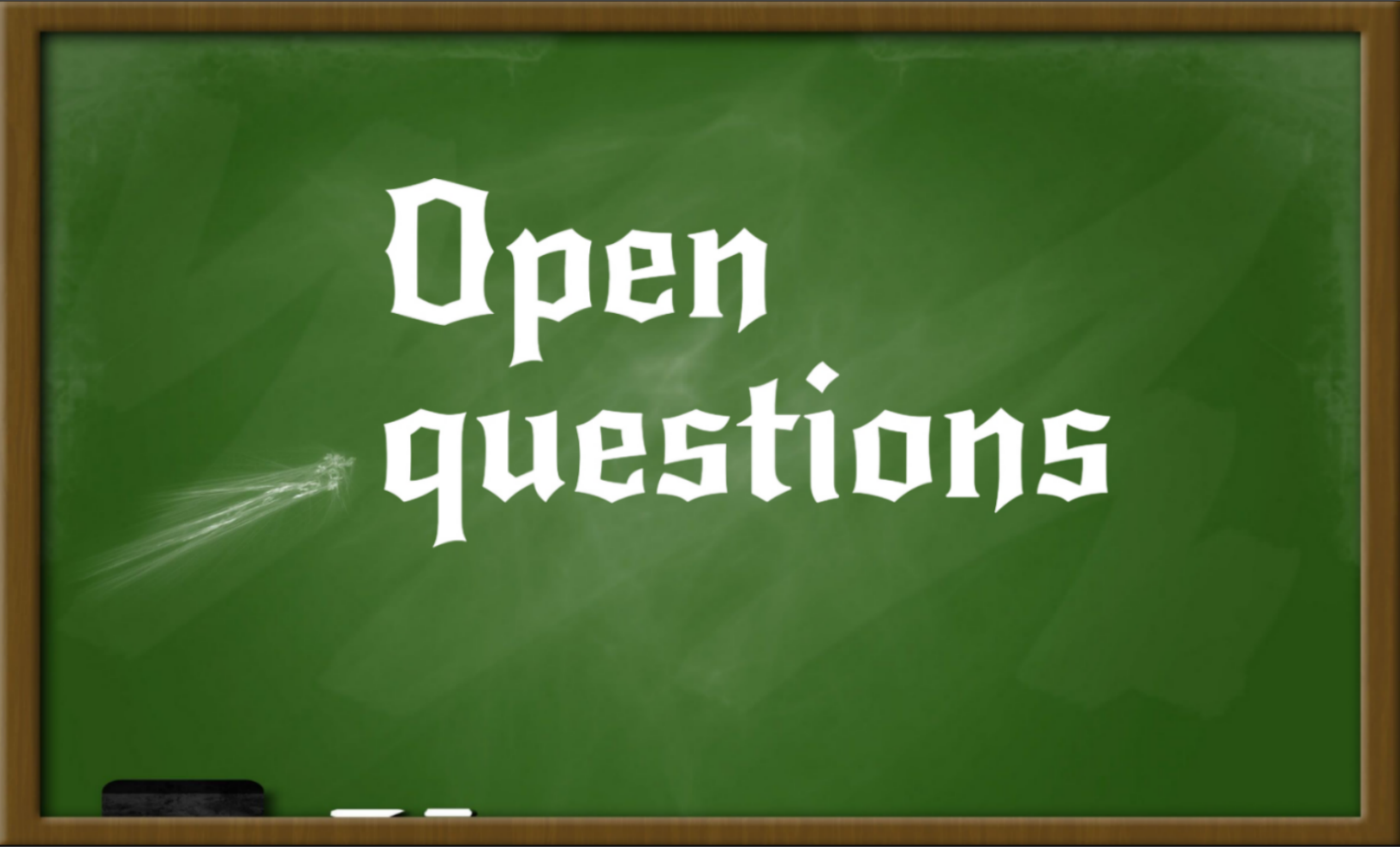 open questions