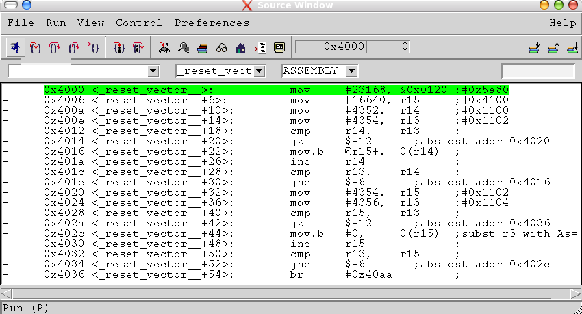 Third debugging snapshot