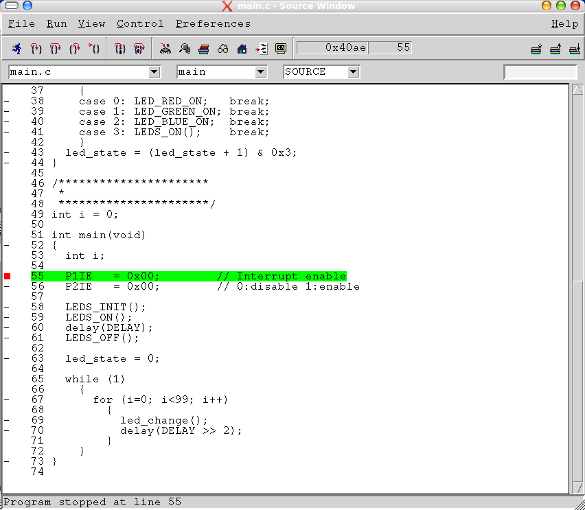 Fourth debugging snapshot