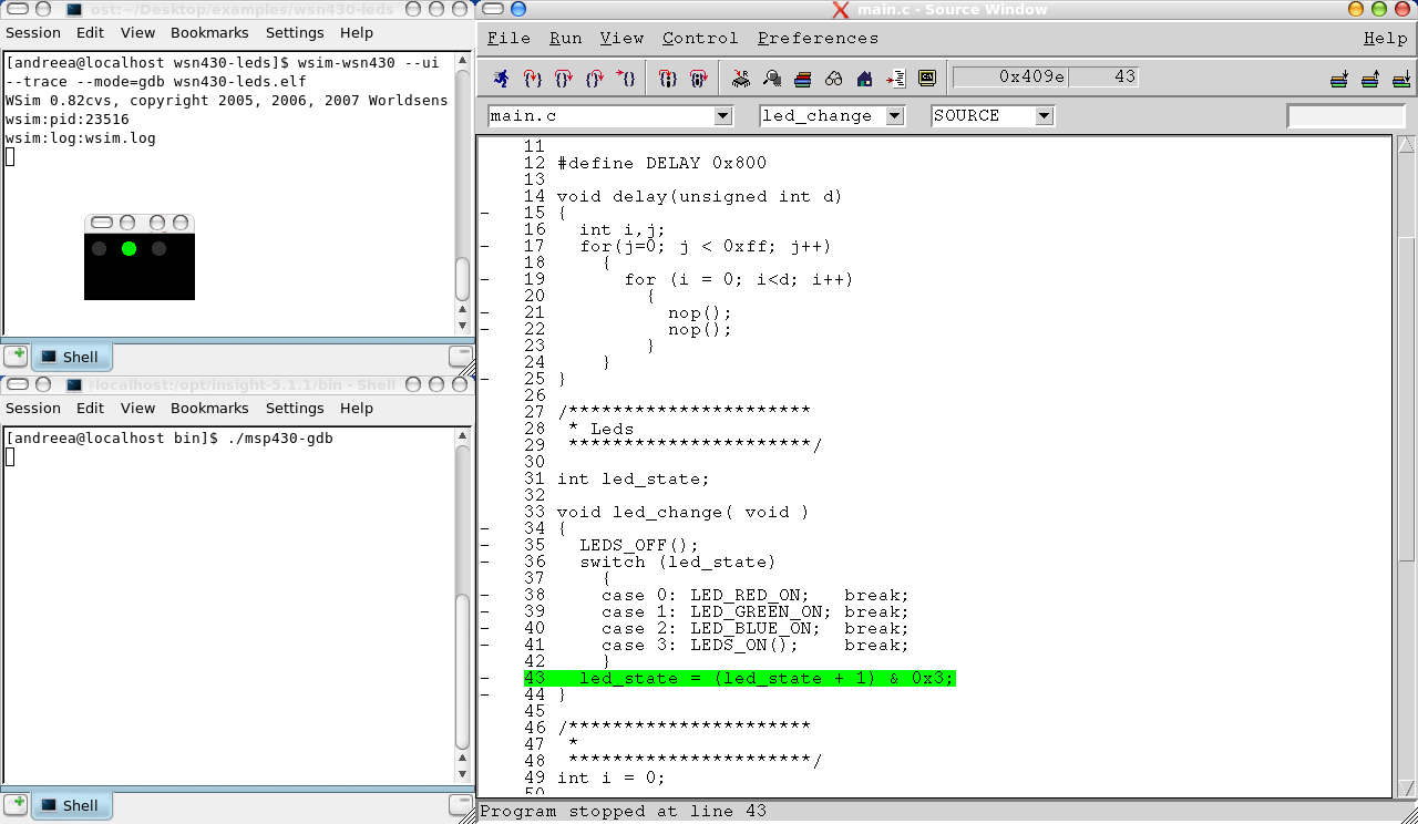 Fifth debugging snapshot