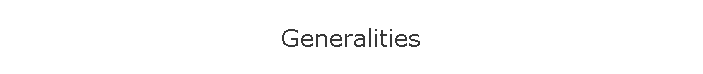 Generalities