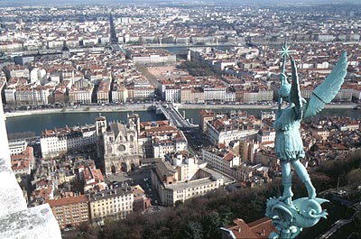 Panorama of Lyon, as seen from Fourvière