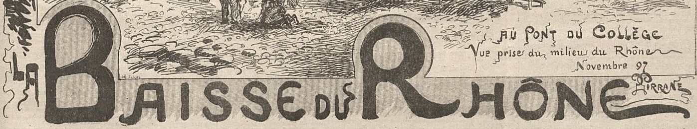 Quand le fleuve s'assèche (Le Progrès Illustré, 28 novembre 1897).