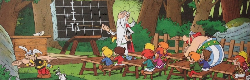 Astérix et Obélix en classe