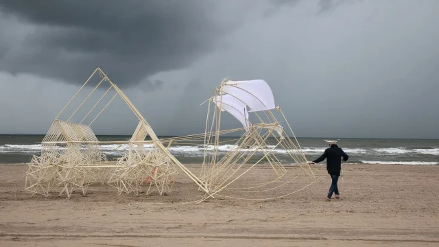 Theo Jensen est un artiste néerlandais qui fabrique des machines à marcher.

https://www.youtube.com/@strandbeestfilm

C’est très beau.

Je lui ai écrit pour lui demander s’il connaissait les machines à marcher de Tchebychev mais il ne m’a jamais répondu 😞
