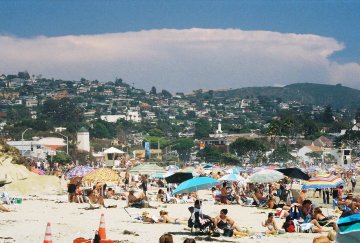 sur la plage de Laguna Beach